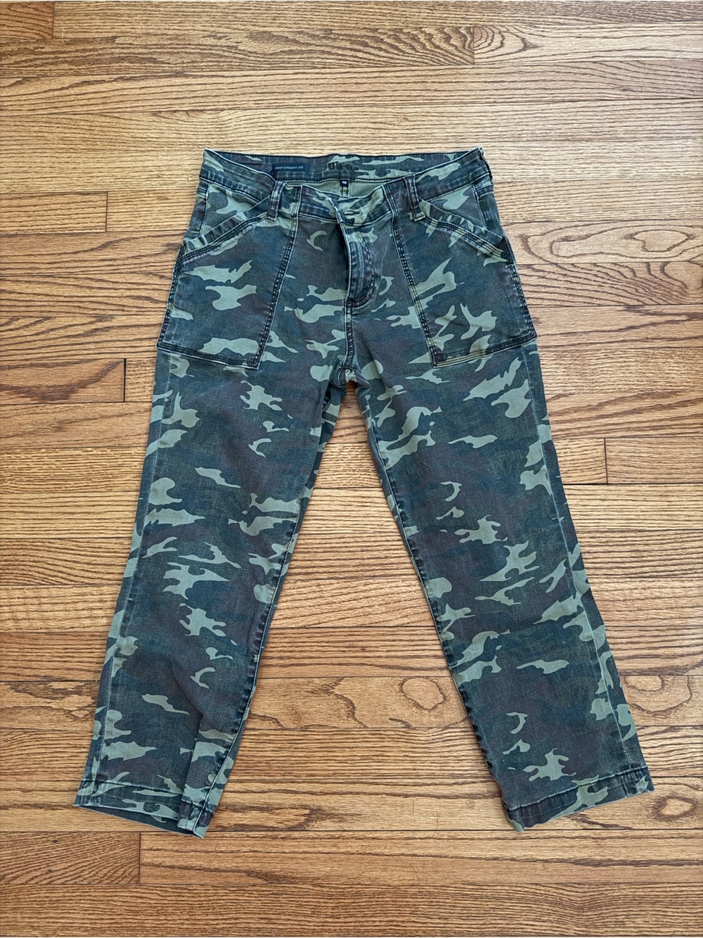 Kut From Kloth Crop Straight Leg Camo Pants